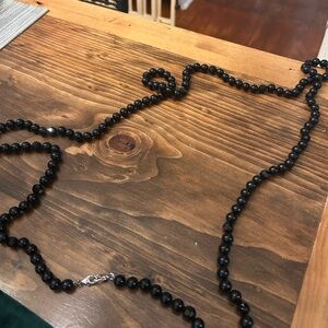 Stella & Dot La Coco Black Bead Necklace